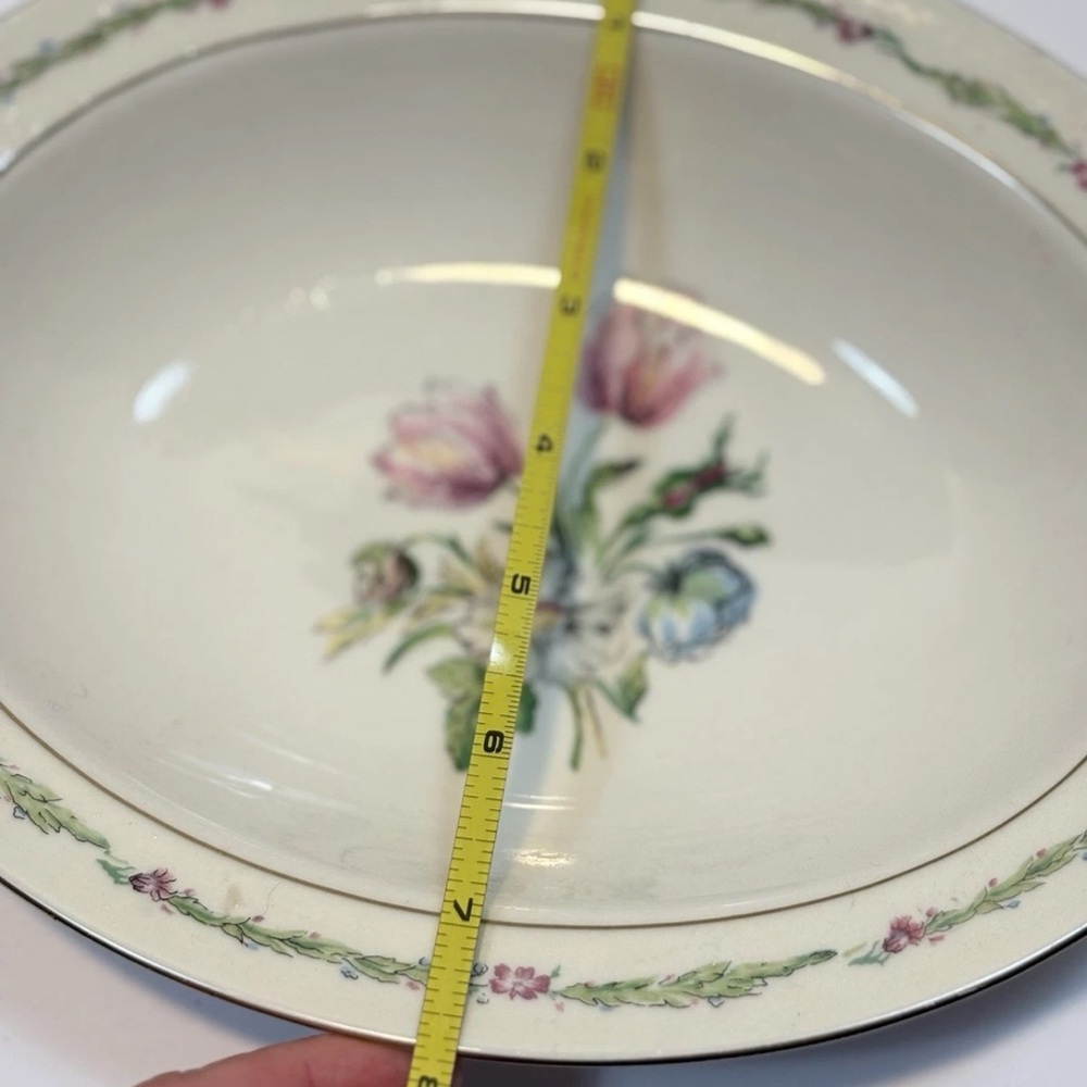 Theodore Haviland New York "Garden Flowers" oval serving bowl - Picture 4 of 5